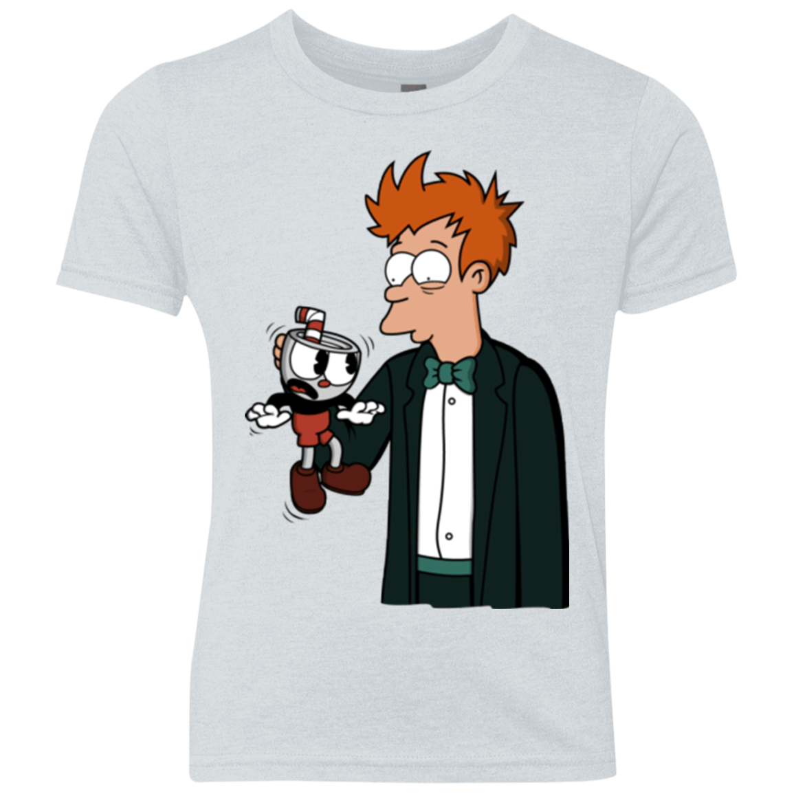 T-Shirts Heather White / YXS Cup 101 Youth Triblend T-Shirt