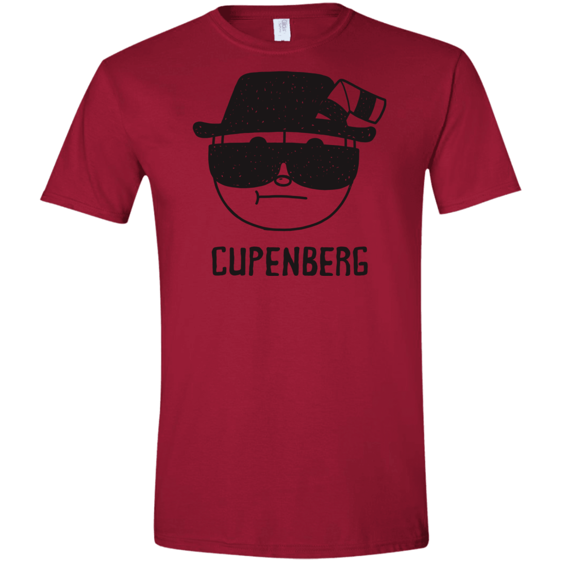 T-Shirts Cardinal Red / S Cupenberg Men's Semi-Fitted Softstyle