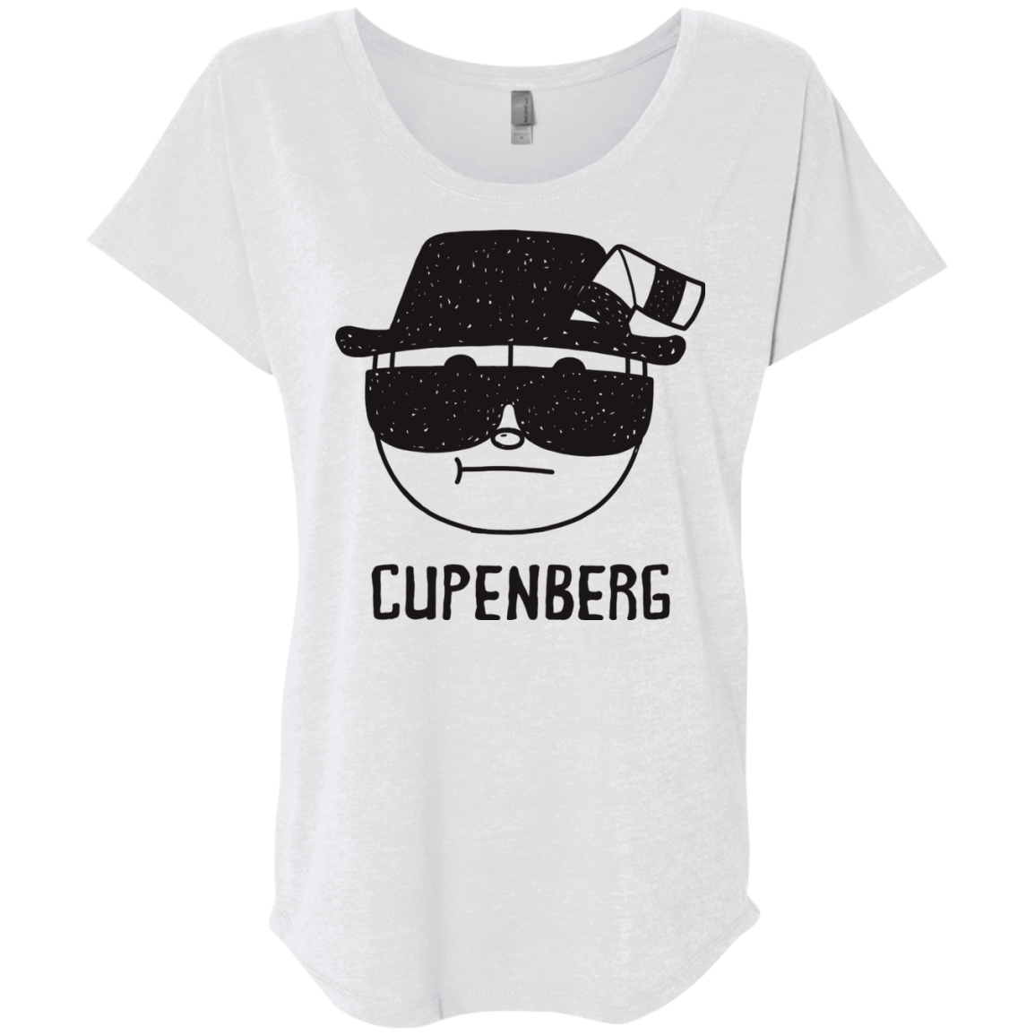 T-Shirts Heather White / X-Small Cupenberg Triblend Dolman Sleeve