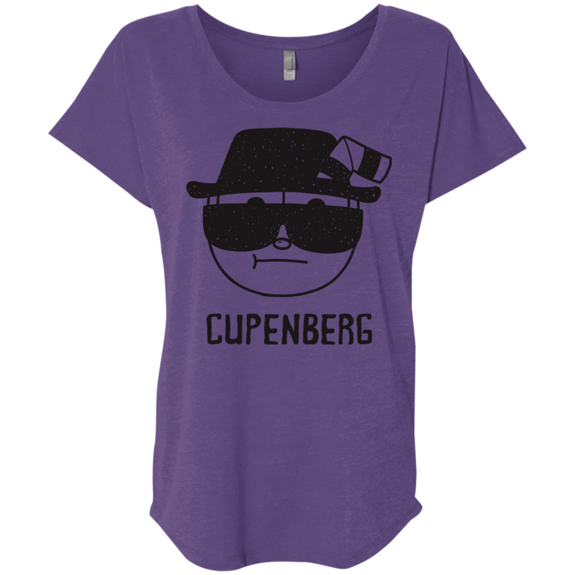 T-Shirts Purple Rush / X-Small Cupenberg Triblend Dolman Sleeve