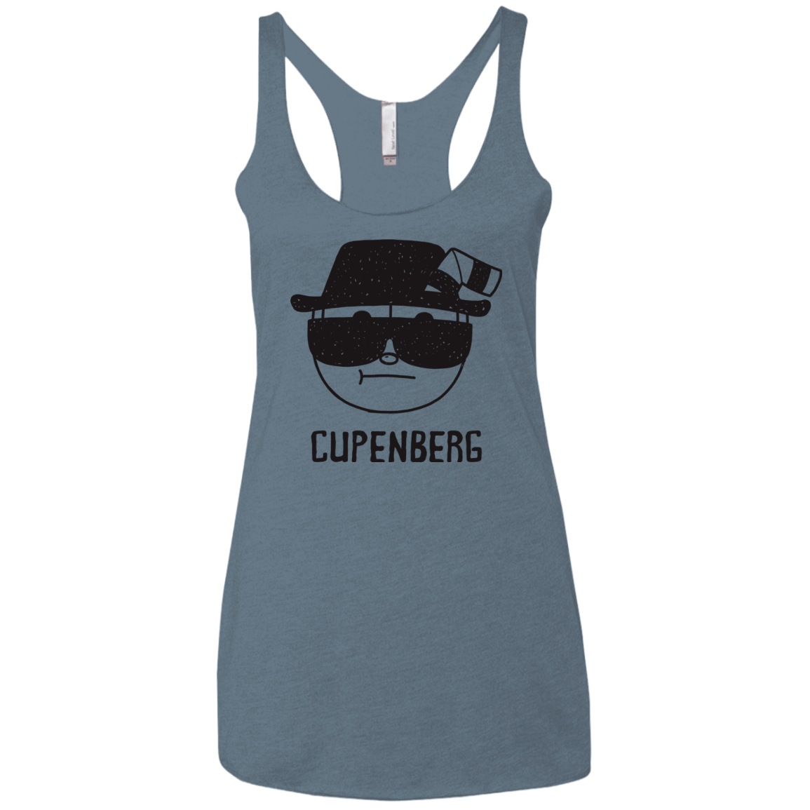 T-Shirts Indigo / X-Small Cupenberg Women's Triblend Racerback Tank