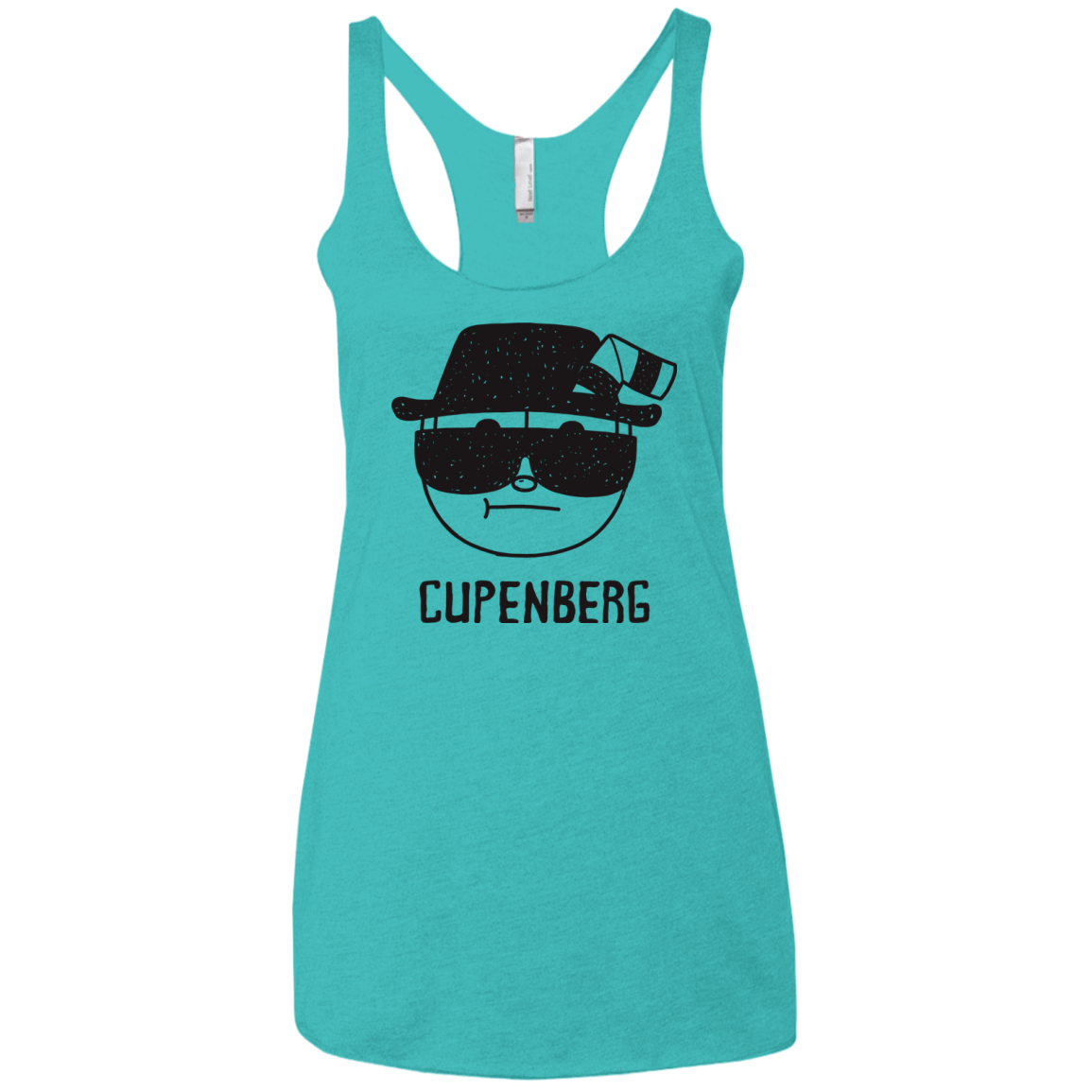 T-Shirts Tahiti Blue / X-Small Cupenberg Women's Triblend Racerback Tank