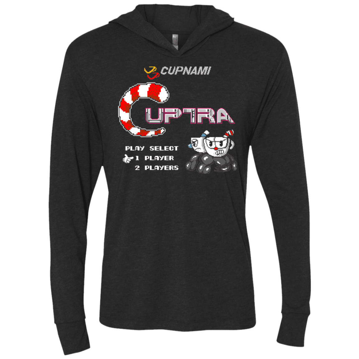 T-Shirts Vintage Black / X-Small Cuptra Triblend Long Sleeve Hoodie Tee