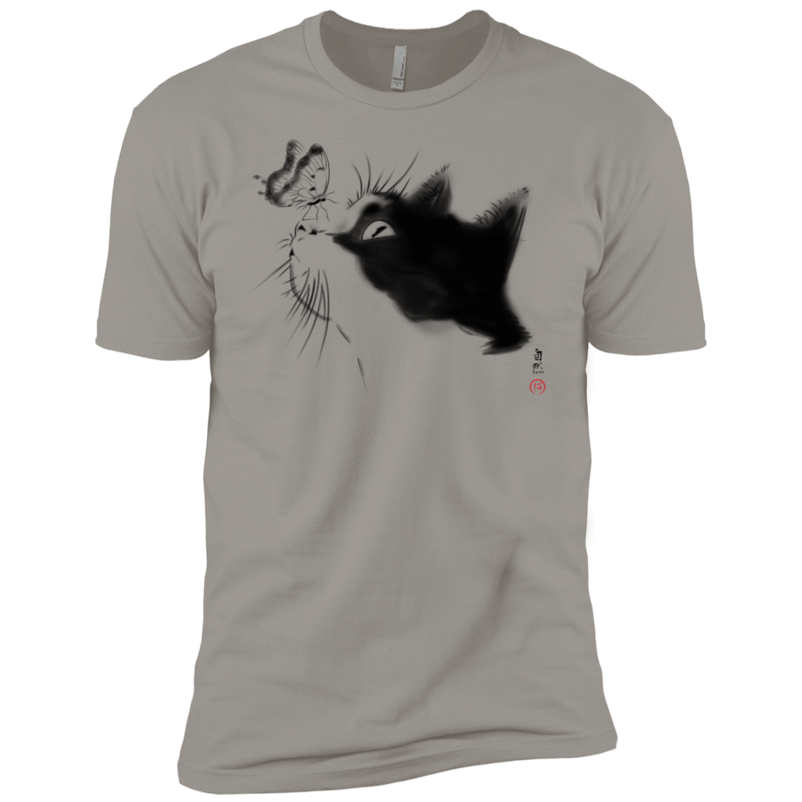 T-Shirts Light Grey / YXS Curious Cat Boys Premium T-Shirt