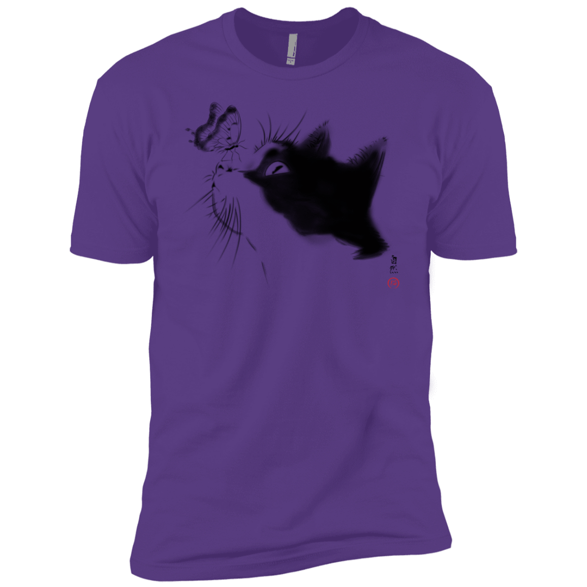 T-Shirts Purple Rush / YXS Curious Cat Boys Premium T-Shirt