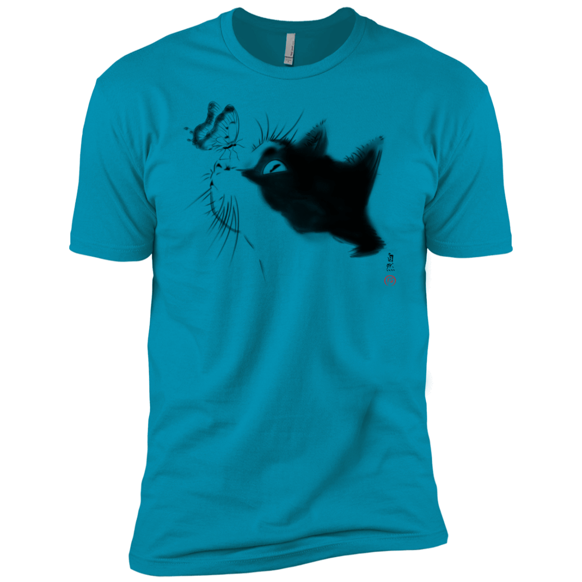 T-Shirts Turquoise / YXS Curious Cat Boys Premium T-Shirt