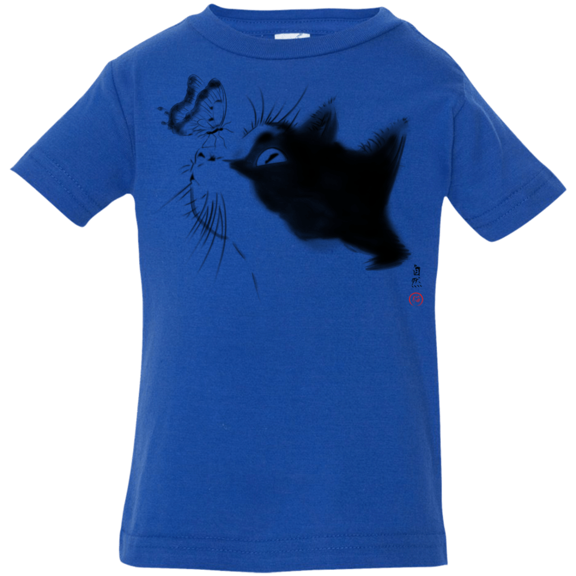 T-Shirts Royal / 6 Months Curious Cat Infant Premium T-Shirt