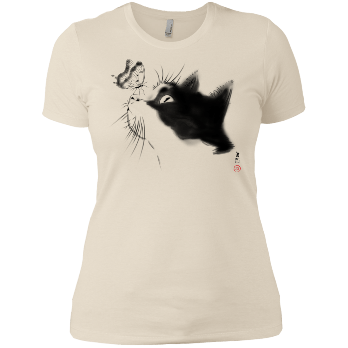 T-Shirts Ivory/ / X-Small Curious Cat Women's Premium T-Shirt