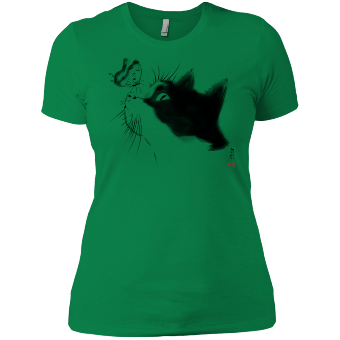 T-Shirts Kelly Green / X-Small Curious Cat Women's Premium T-Shirt