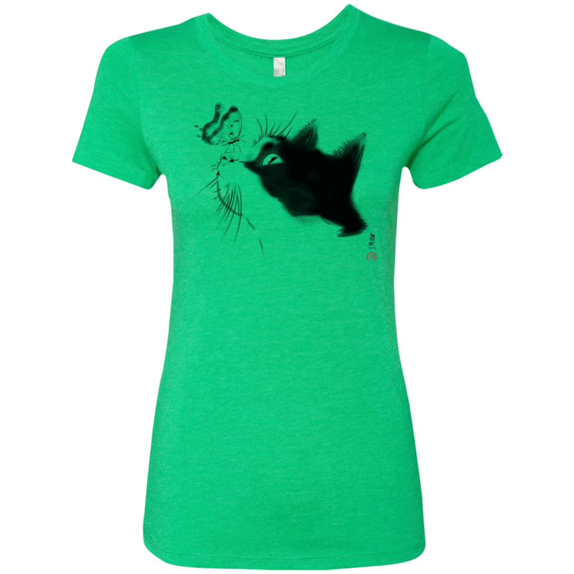 T-Shirts Envy / S Curious Cat Women's Triblend T-Shirt