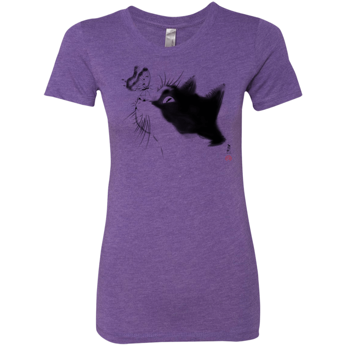 T-Shirts Purple Rush / S Curious Cat Women's Triblend T-Shirt