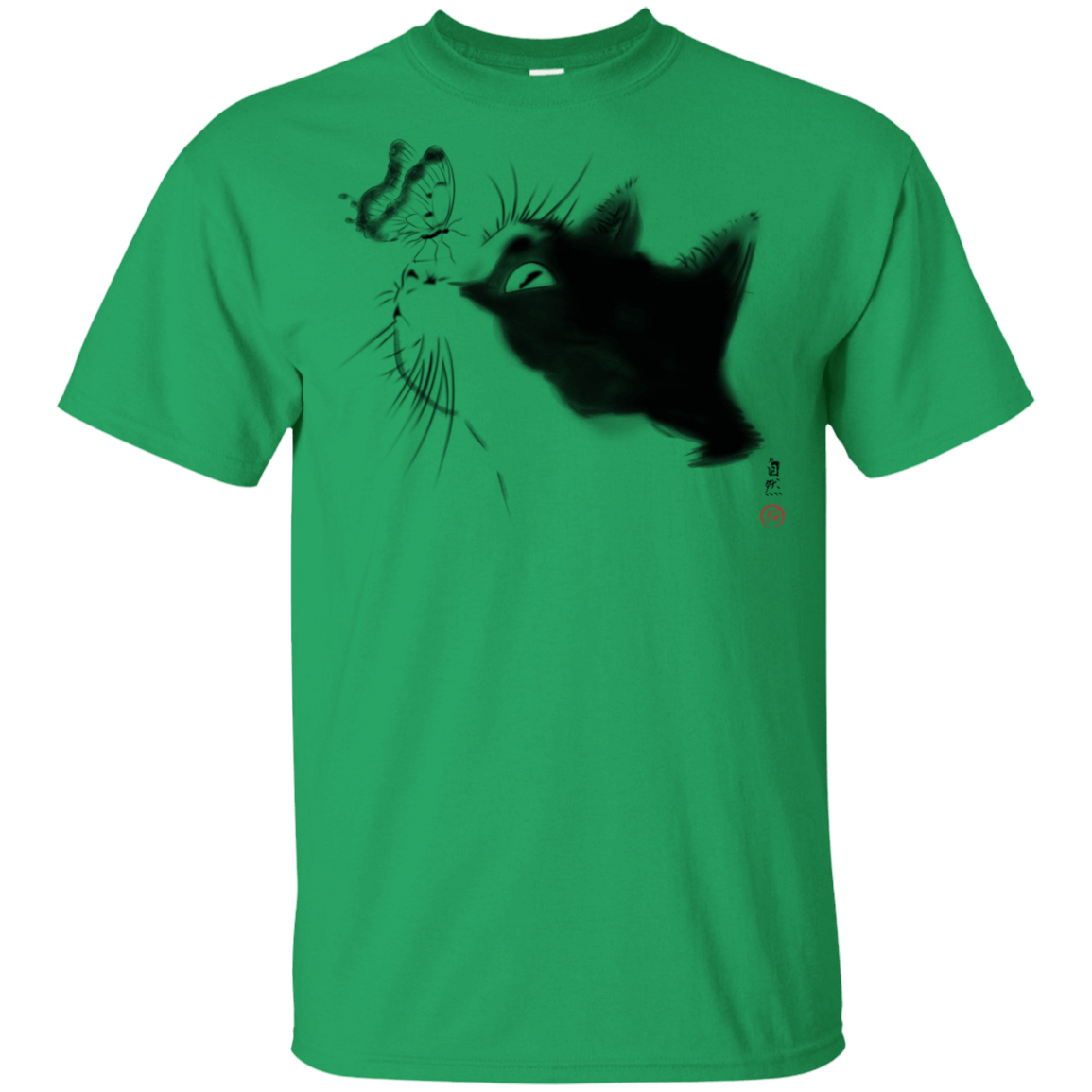 T-Shirts Irish Green / YXS Curious Cat Youth T-Shirt