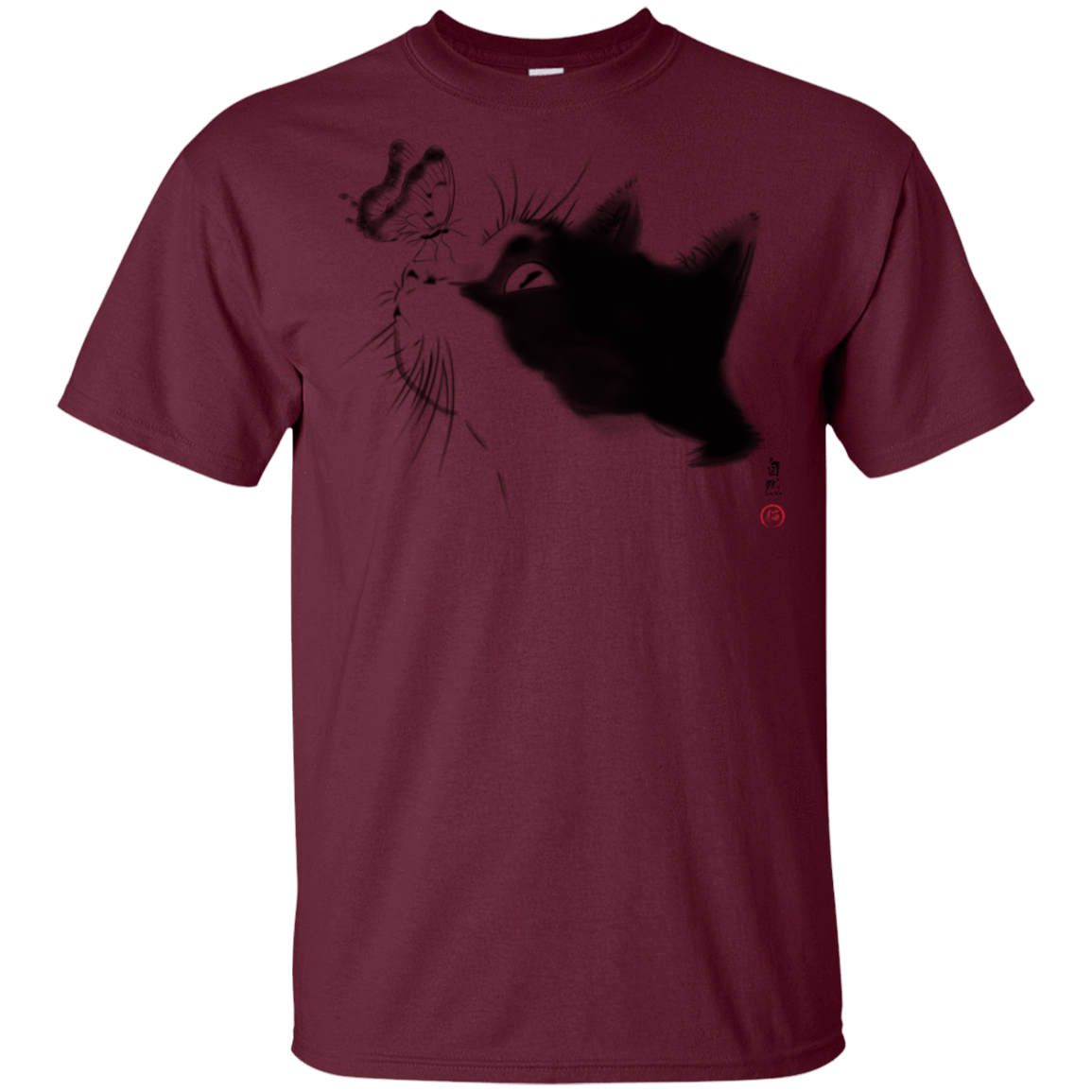 T-Shirts Maroon / YXS Curious Cat Youth T-Shirt