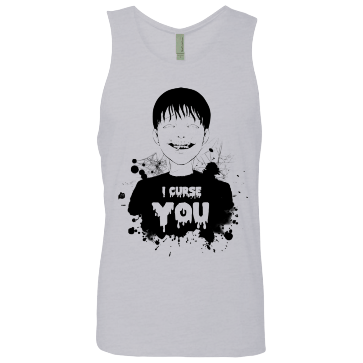 T-Shirts Heather Grey / Small Curse Men's Premium Tank Top