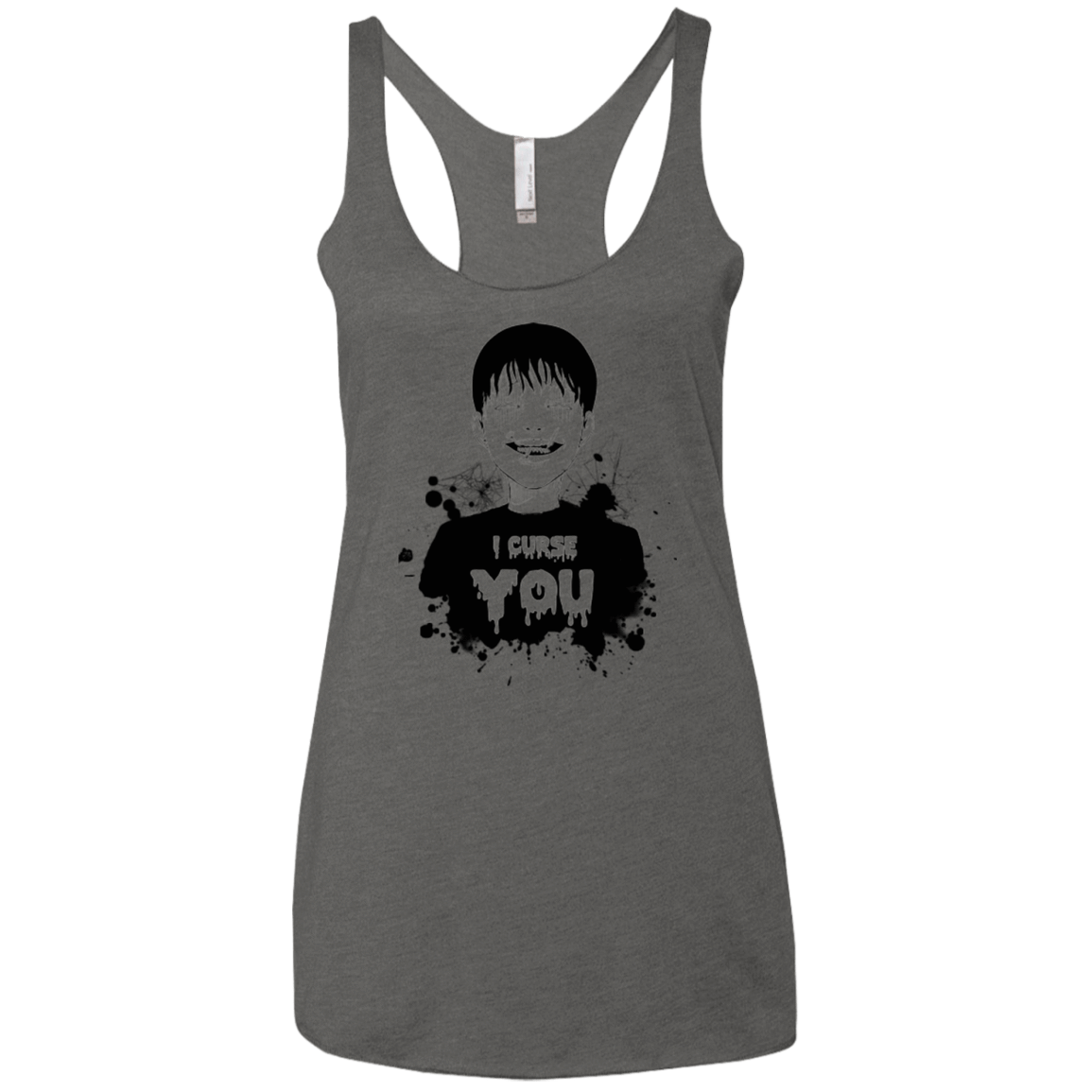 T-Shirts Premium Heather / X-Small Curse Women's Triblend Racerback Tank