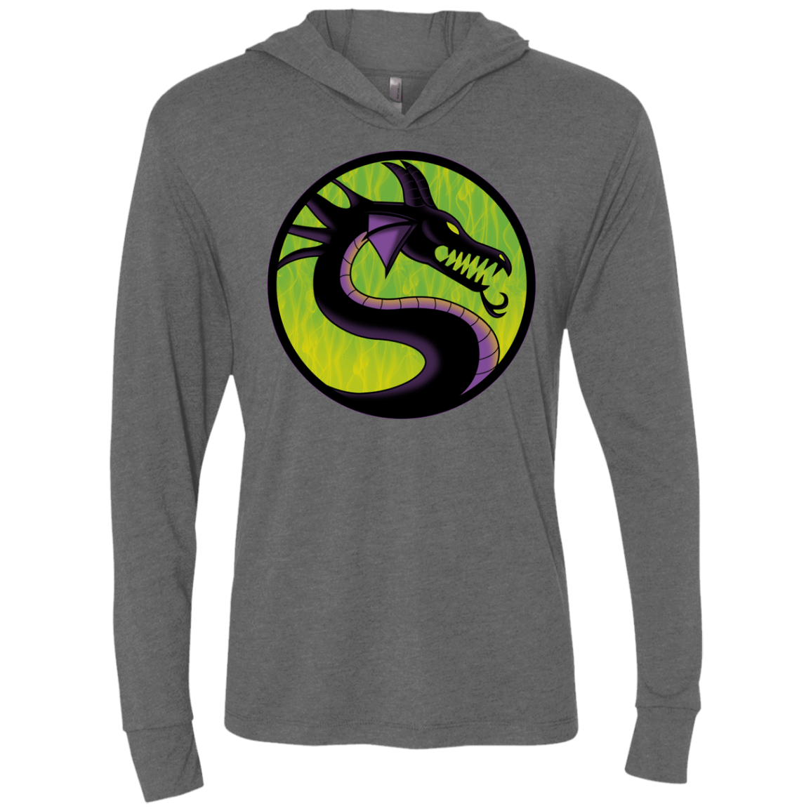 T-Shirts Premium Heather / X-Small Cursed Kombat Triblend Long Sleeve Hoodie Tee