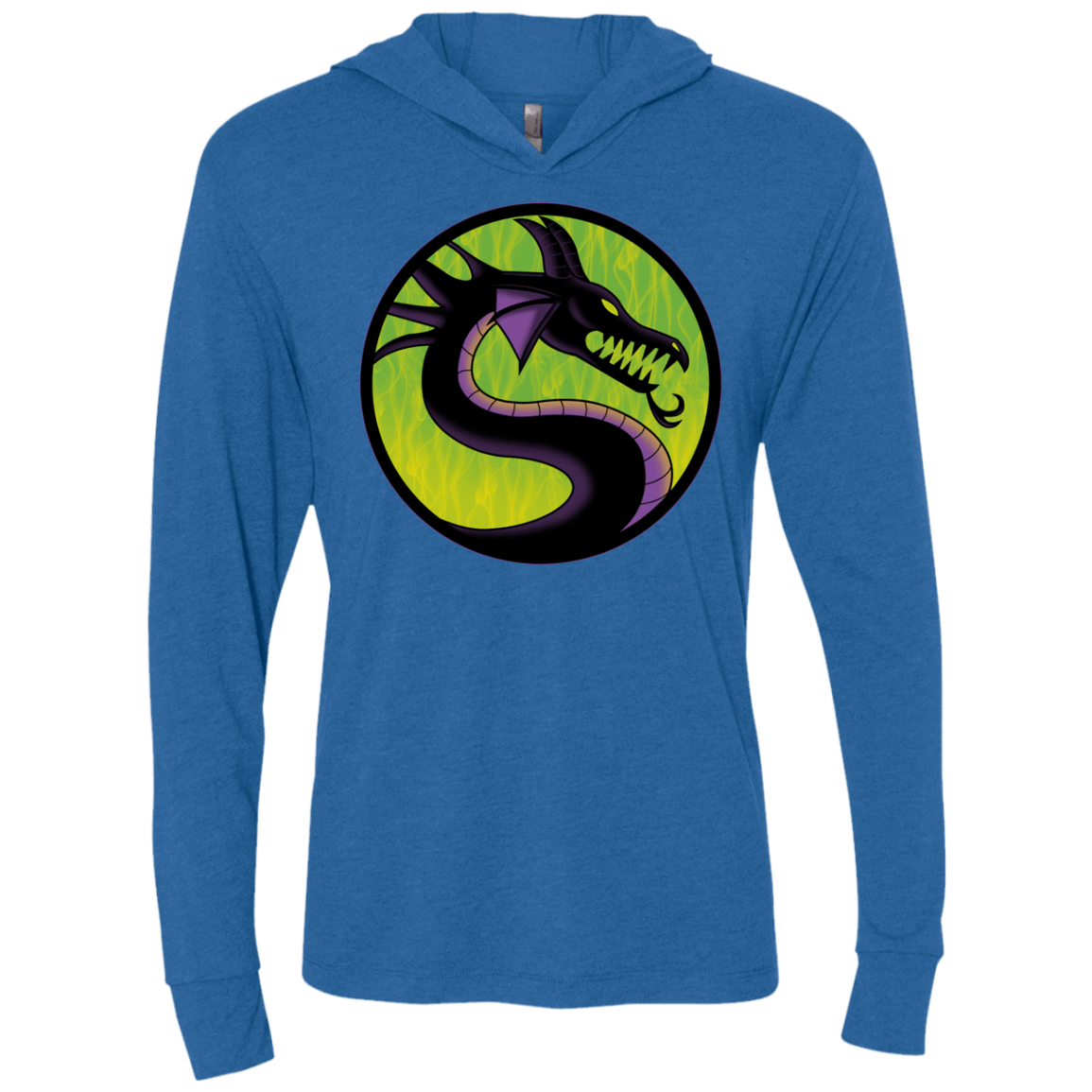 T-Shirts Vintage Royal / X-Small Cursed Kombat Triblend Long Sleeve Hoodie Tee