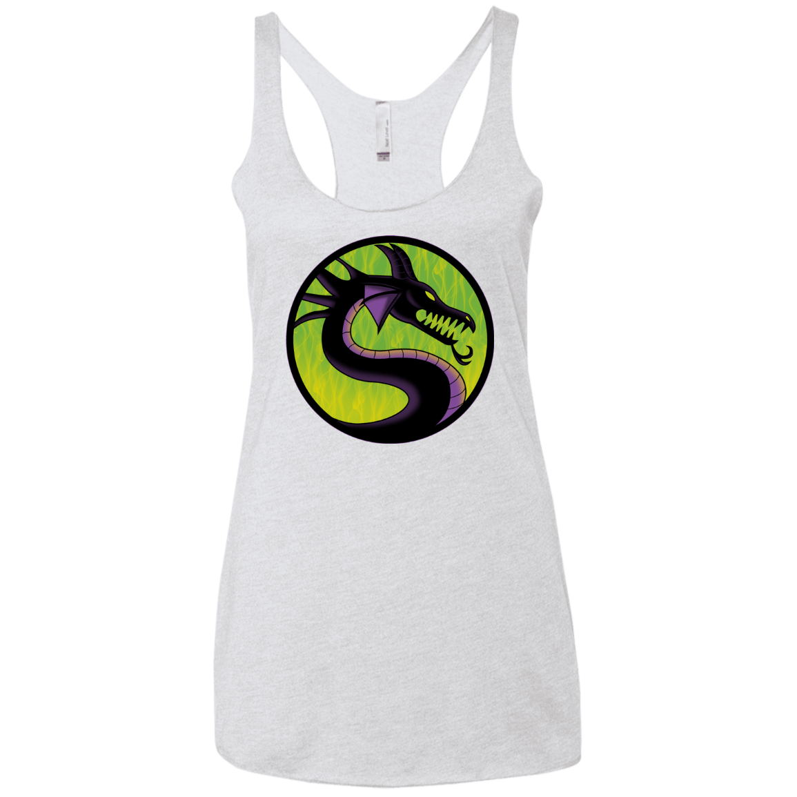 T-Shirts Heather White / X-Small Cursed Kombat Women's Triblend Racerback Tank