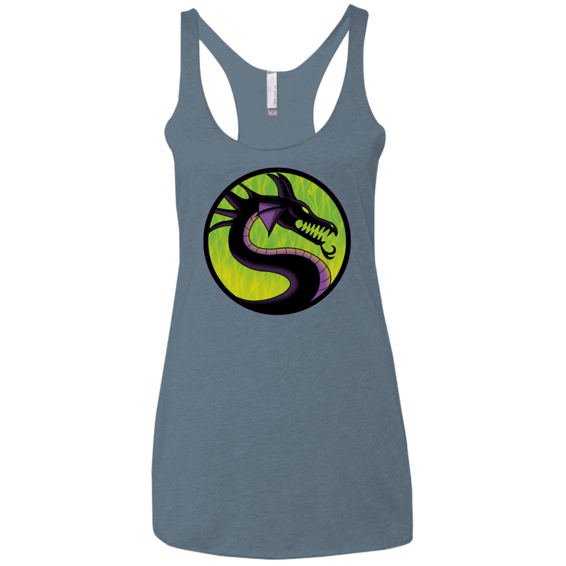T-Shirts Indigo / X-Small Cursed Kombat Women's Triblend Racerback Tank