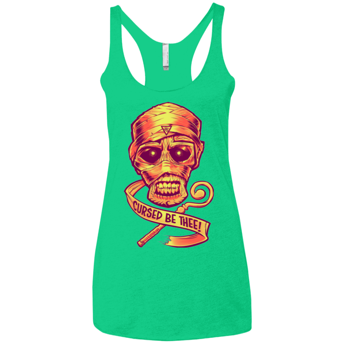T-Shirts Envy / X-Small CURSED Women's Triblend Racerback Tank
