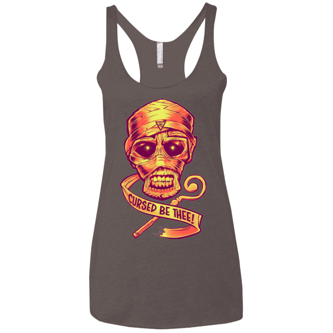 T-Shirts Macchiato / X-Small CURSED Women's Triblend Racerback Tank