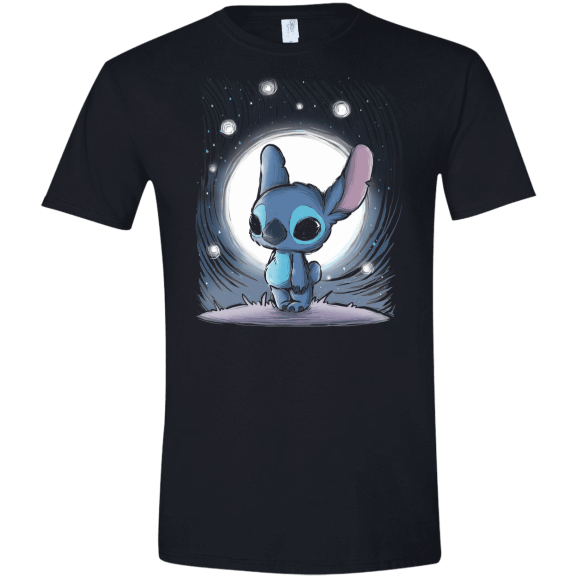 T-Shirts Black / X-Small Cute Alien Men's Semi-Fitted Softstyle