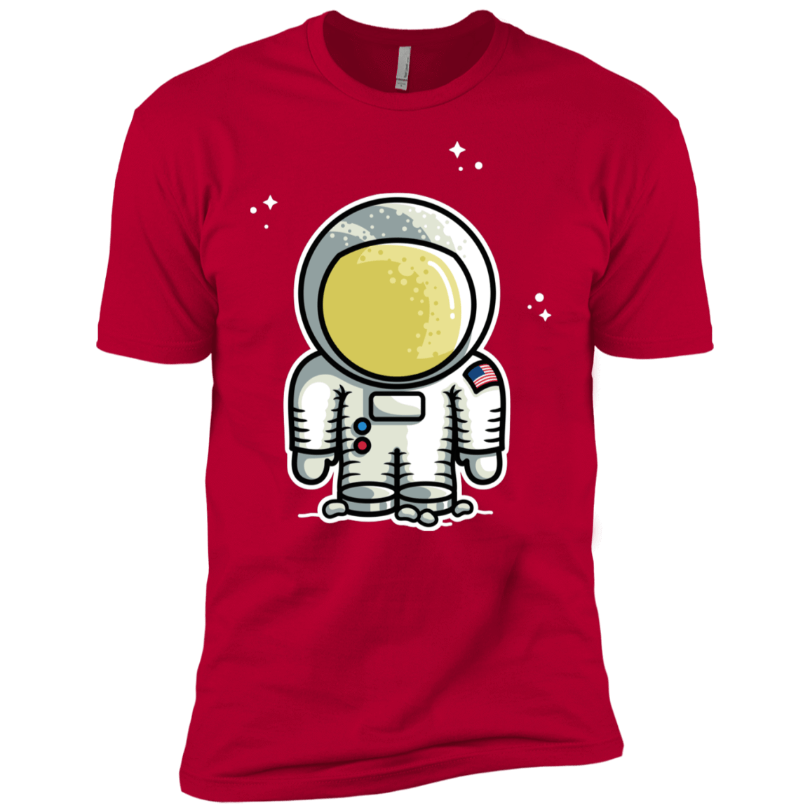 T-Shirts Red / YXS Cute Astronaut Boys Premium T-Shirt