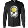 T-Shirts Black / S Cute Astronaut Men's Long Sleeve T-Shirt