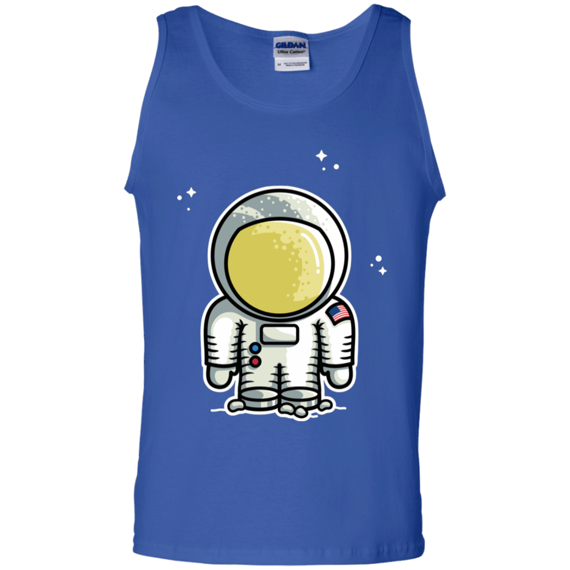 T-Shirts Royal / S Cute Astronaut Men's Tank Top
