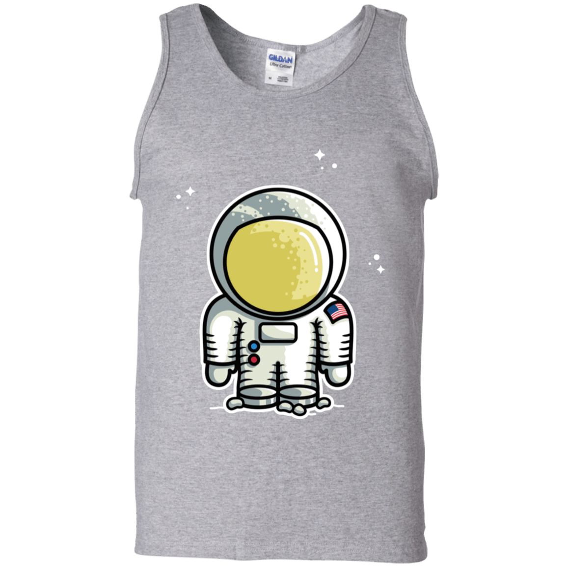 T-Shirts Sport Grey / S Cute Astronaut Men's Tank Top