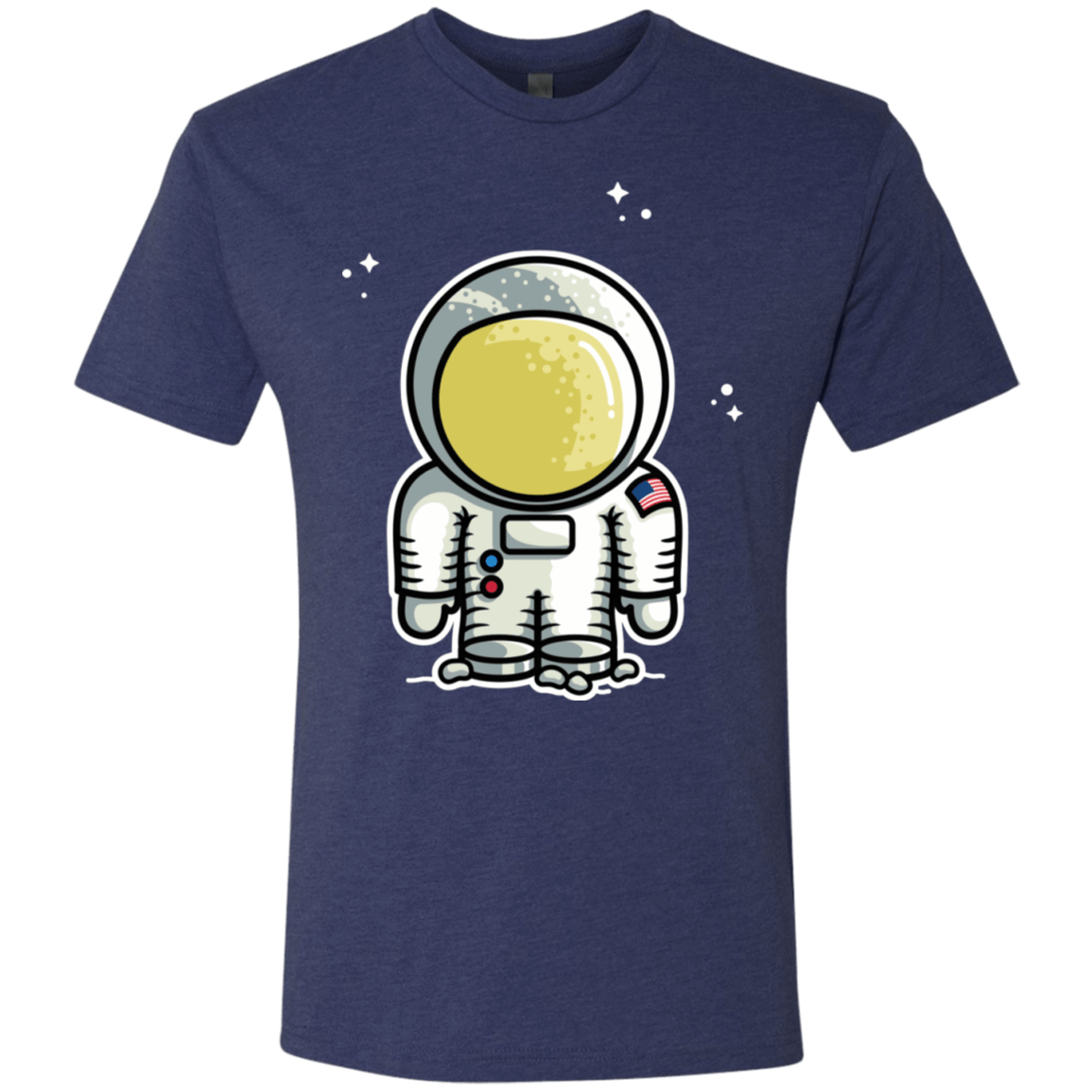T-Shirts Vintage Navy / S Cute Astronaut Men's Triblend T-Shirt