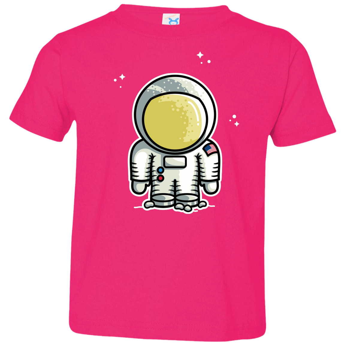 T-Shirts Hot Pink / 2T Cute Astronaut Toddler Premium T-Shirt