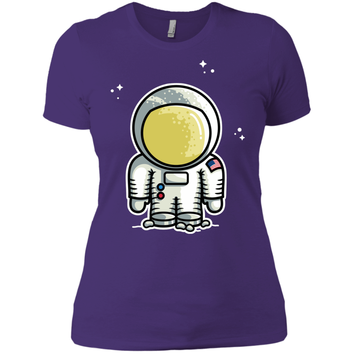 T-Shirts Purple Rush/ / X-Small Cute Astronaut Women's Premium T-Shirt