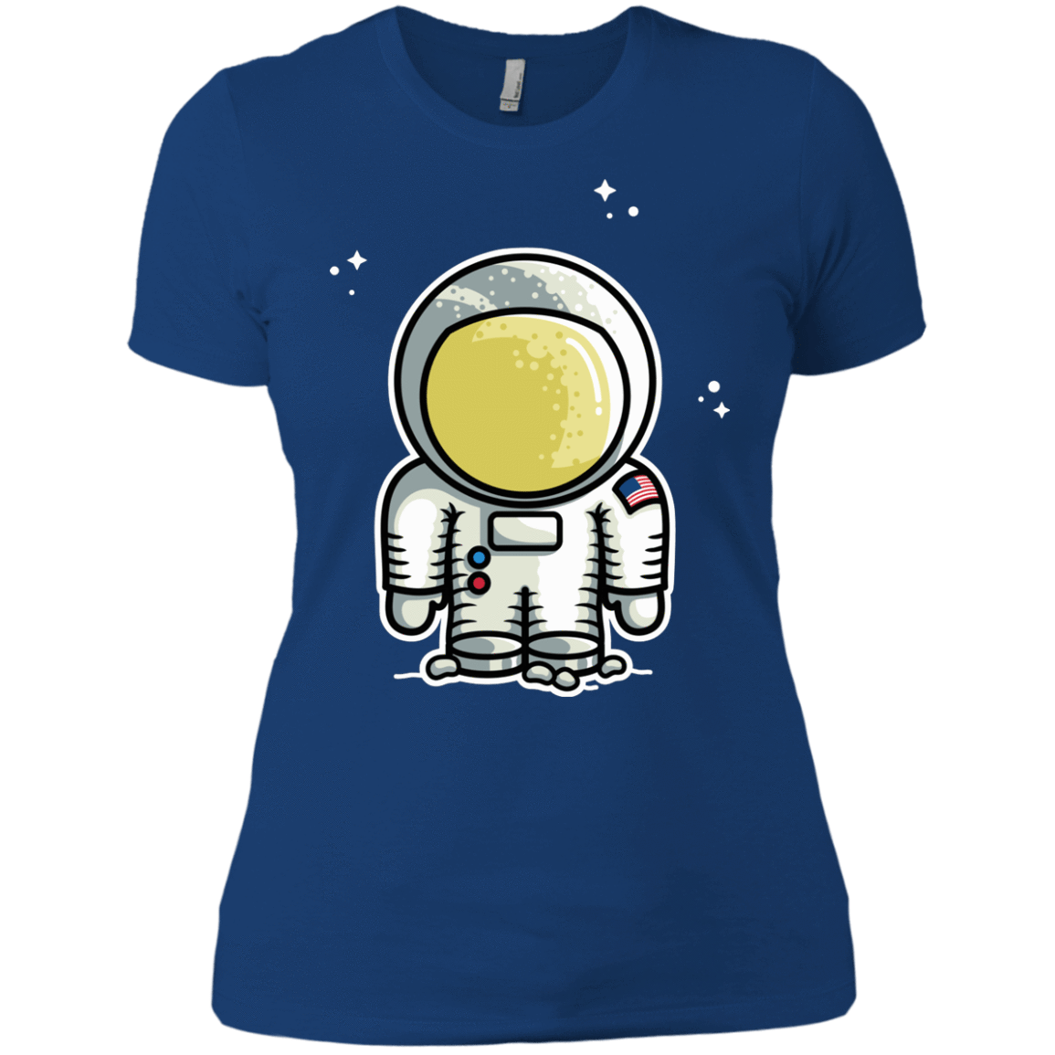 T-Shirts Royal / X-Small Cute Astronaut Women's Premium T-Shirt