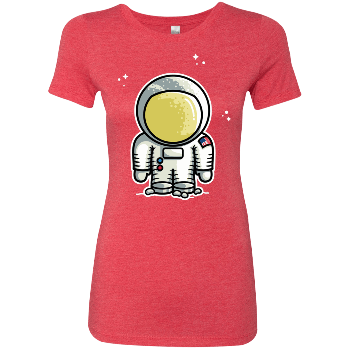 T-Shirts Vintage Red / S Cute Astronaut Women's Triblend T-Shirt