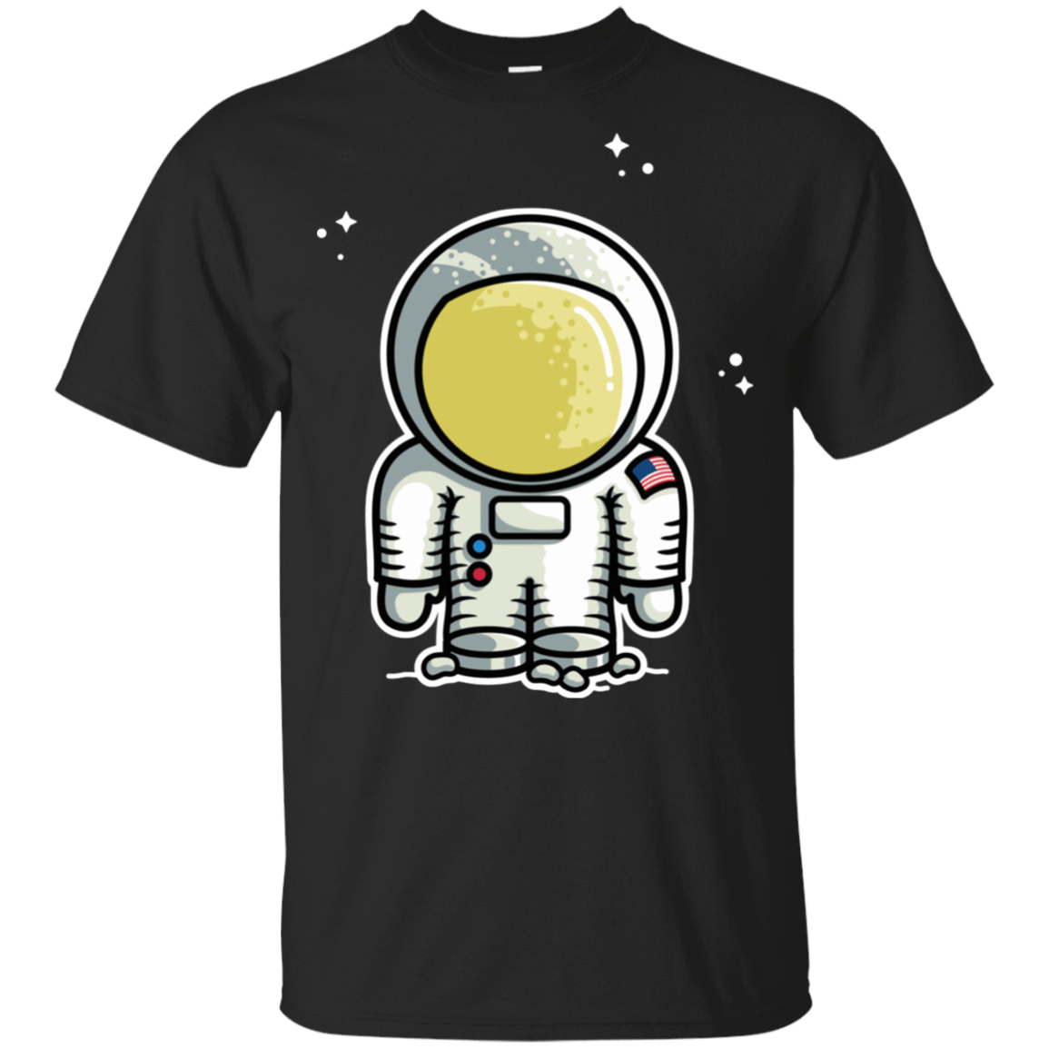 T-Shirts Black / YXS Cute Astronaut Youth T-Shirt