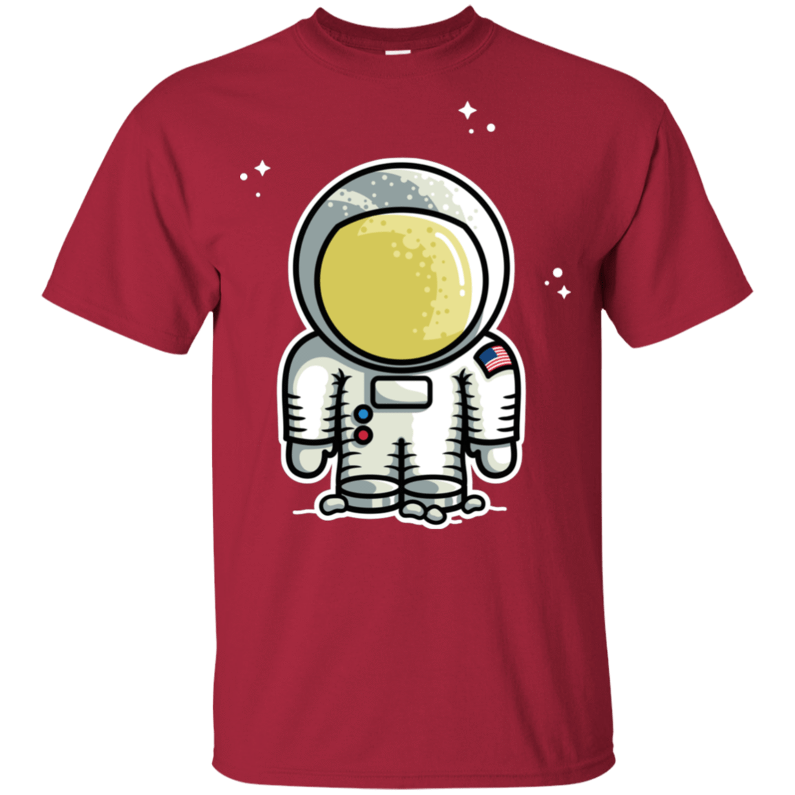 T-Shirts Cardinal / YXS Cute Astronaut Youth T-Shirt