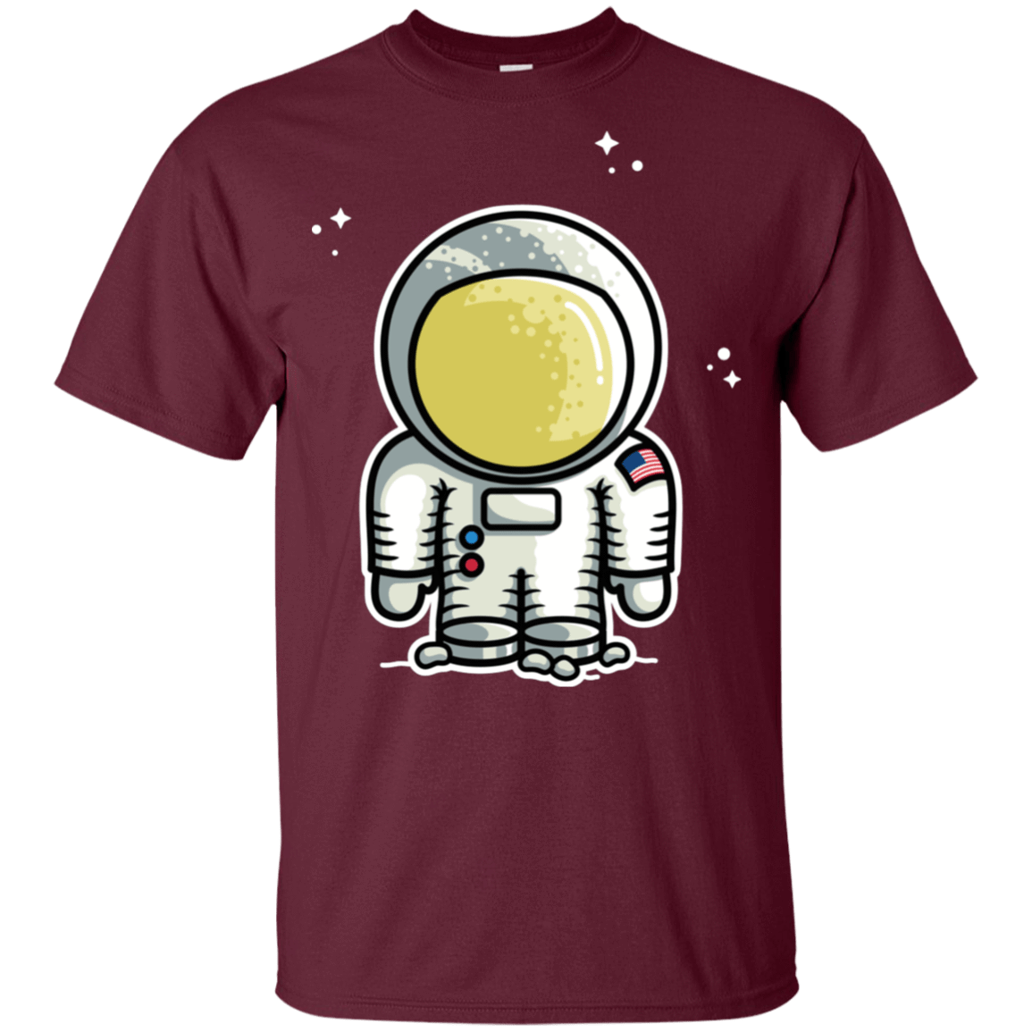 T-Shirts Maroon / YXS Cute Astronaut Youth T-Shirt