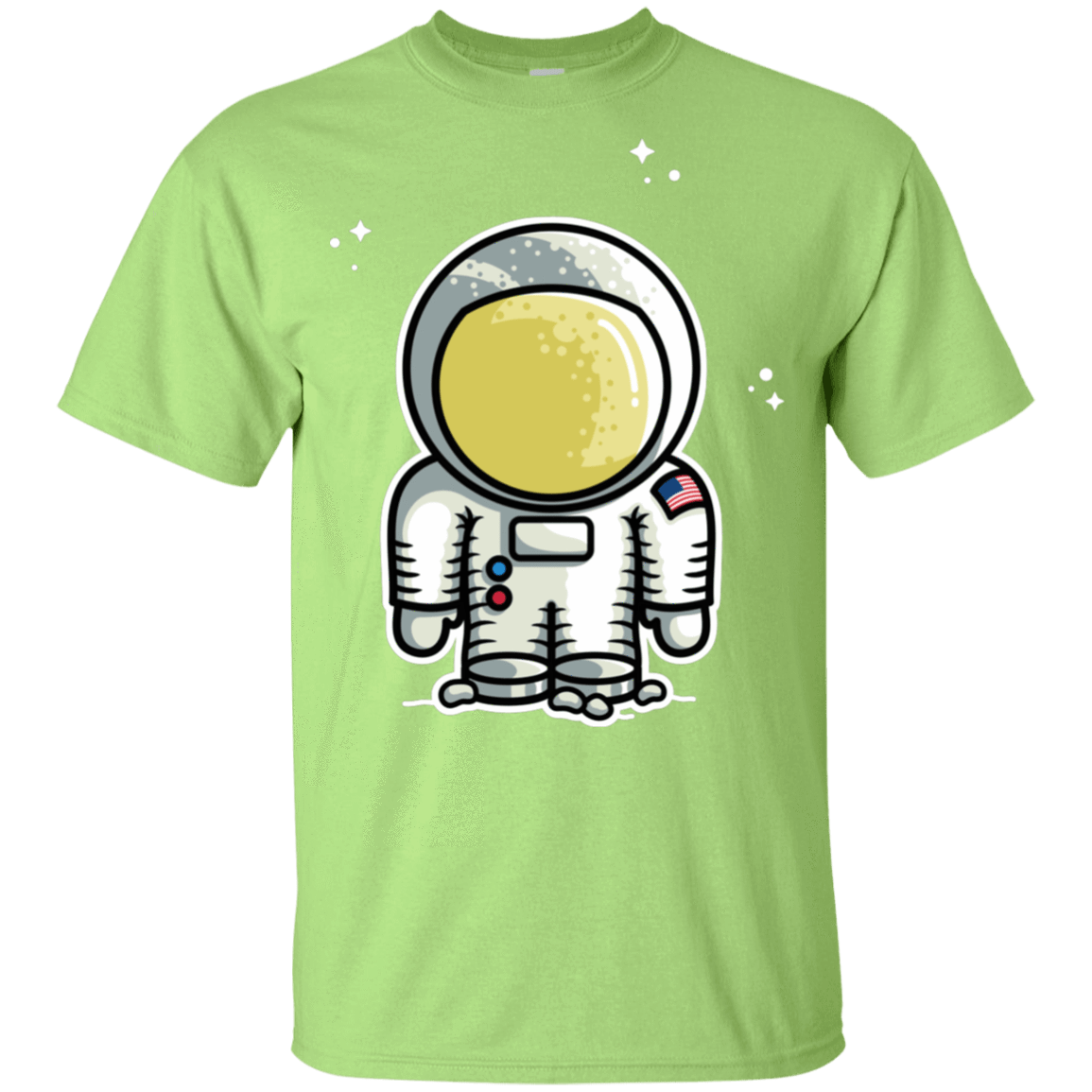 T-Shirts Mint Green / YXS Cute Astronaut Youth T-Shirt