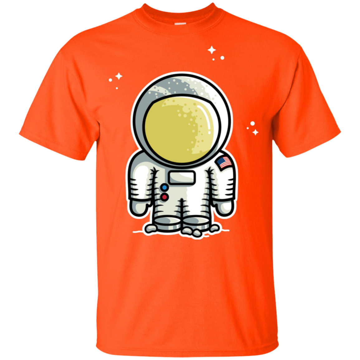 T-Shirts Orange / YXS Cute Astronaut Youth T-Shirt
