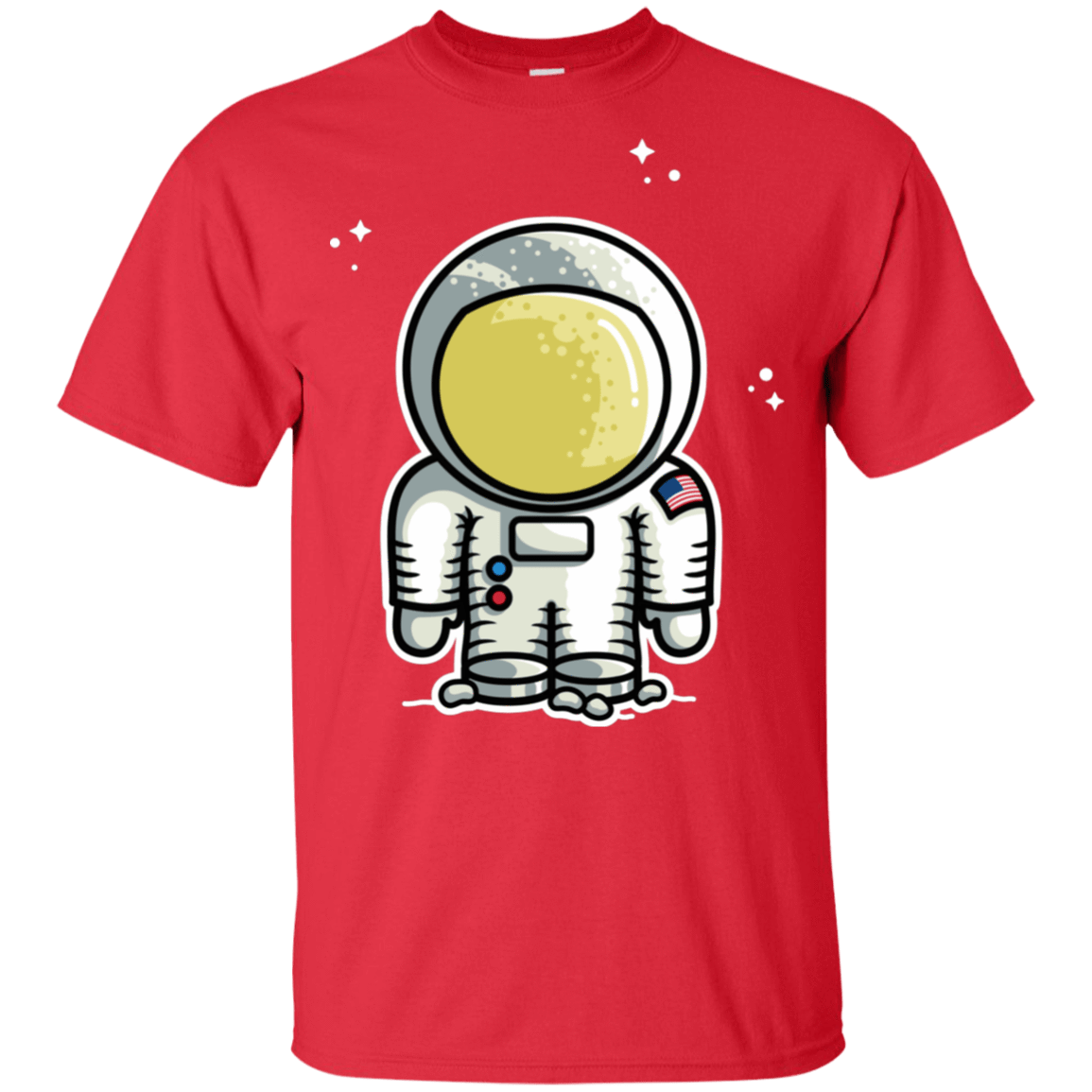 T-Shirts Red / YXS Cute Astronaut Youth T-Shirt