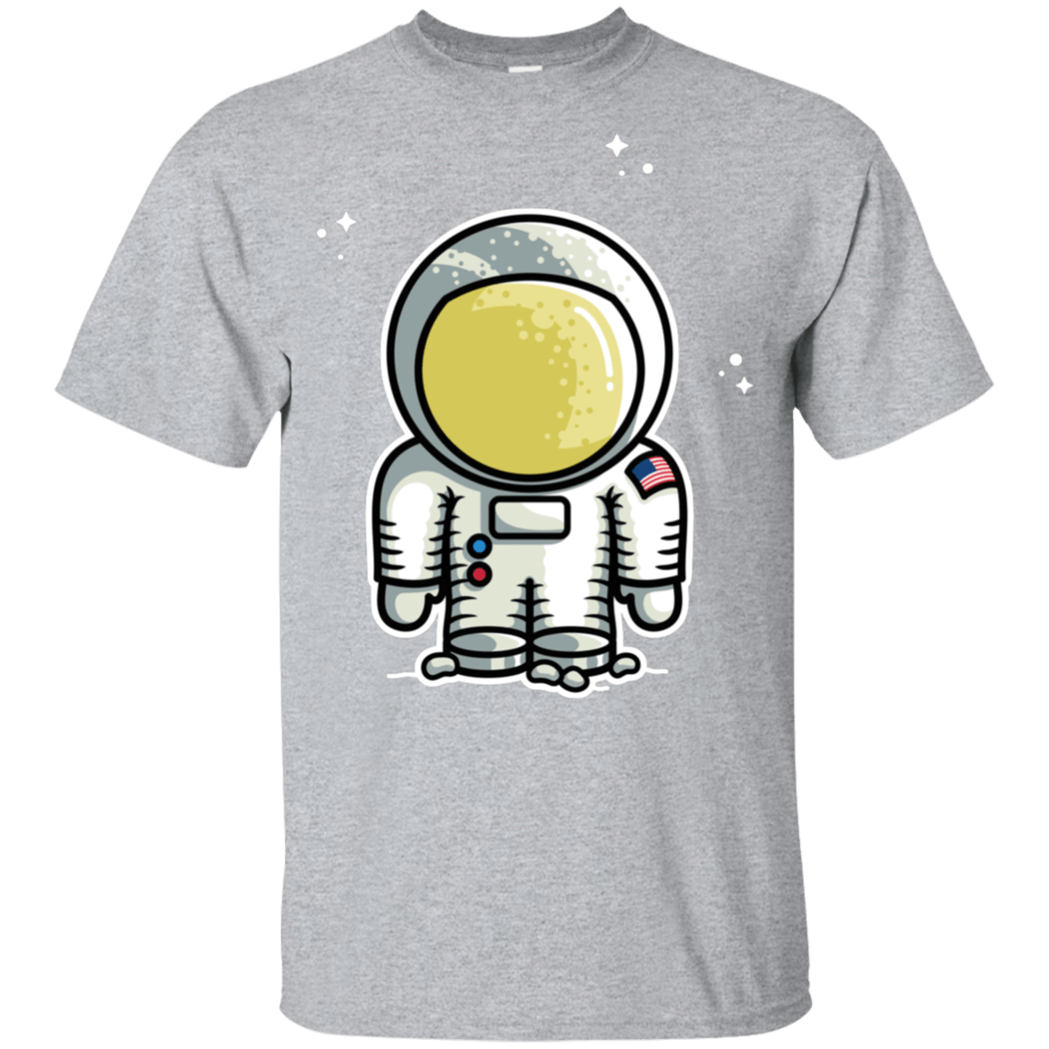 T-Shirts Sport Grey / YXS Cute Astronaut Youth T-Shirt