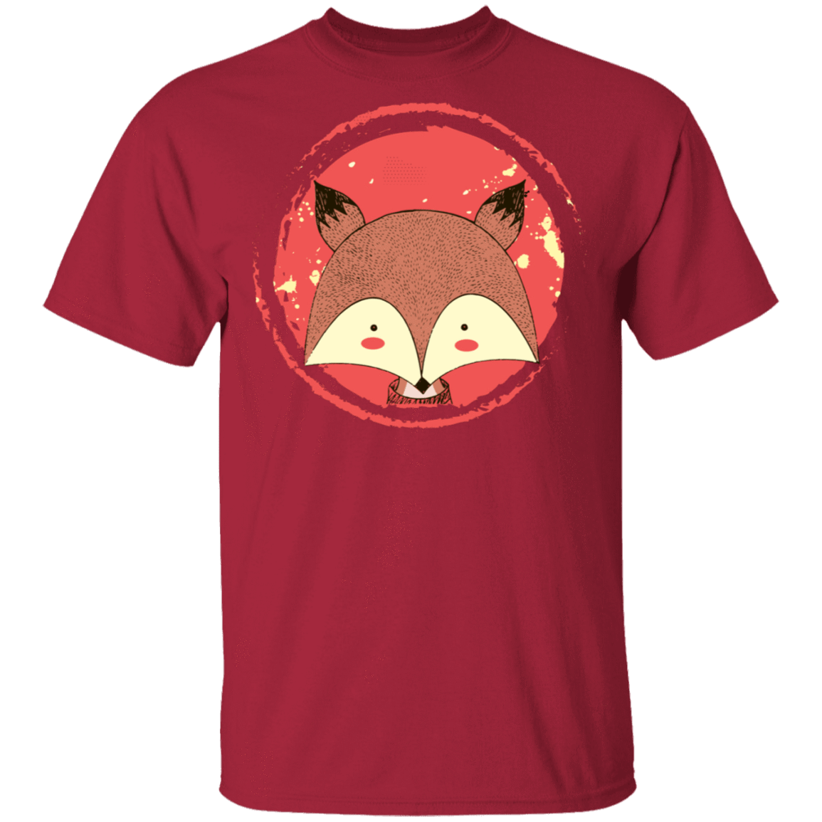 T-Shirts Cardinal / S Cute Fox T-Shirt