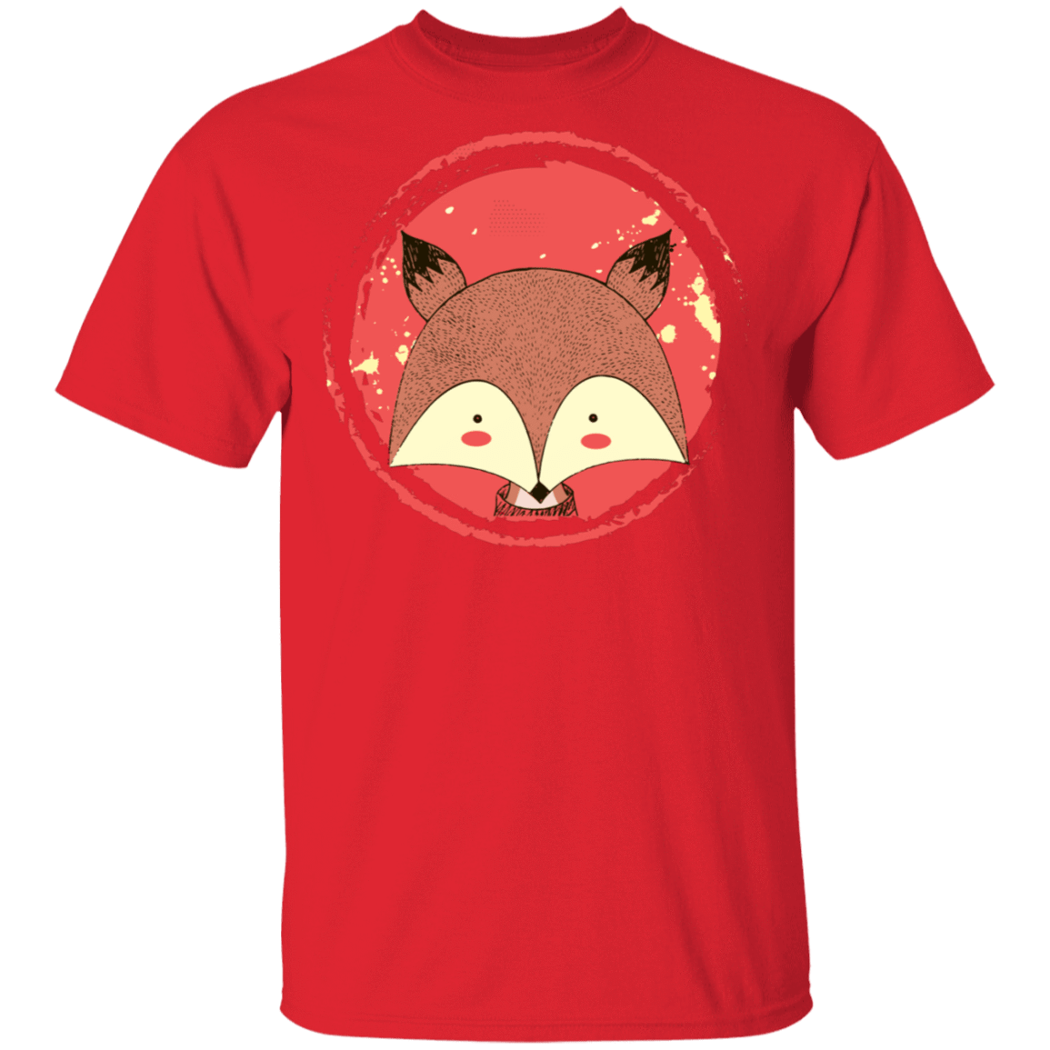 T-Shirts Red / S Cute Fox T-Shirt