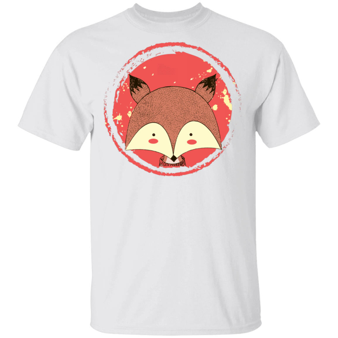 T-Shirts White / S Cute Fox T-Shirt