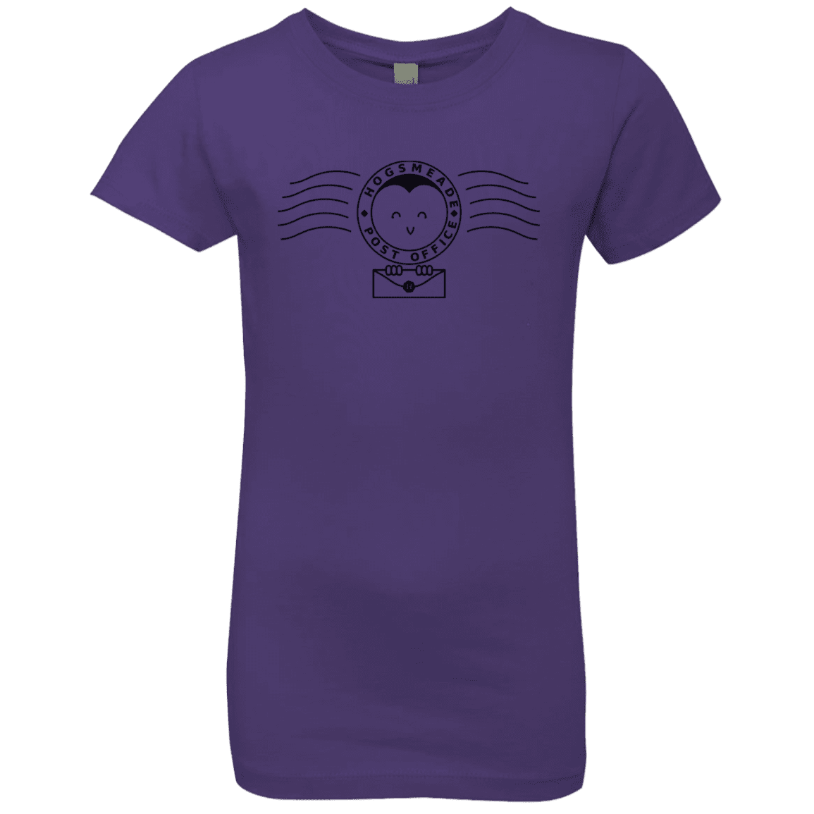 T-Shirts Purple Rush / YXS Cute Hogsmeade Post Office Stamp Girls Premium T-Shirt