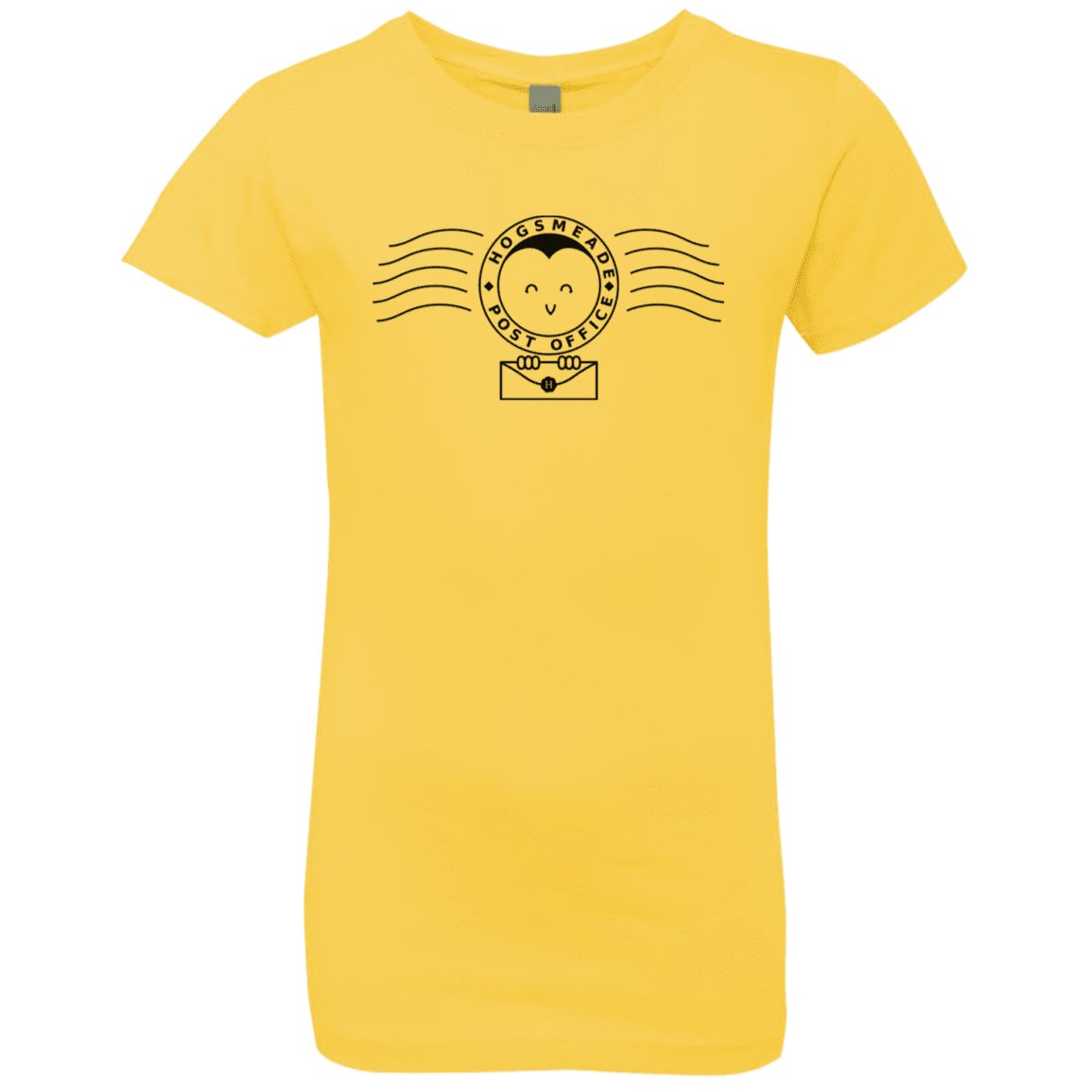 T-Shirts Vibrant Yellow / YXS Cute Hogsmeade Post Office Stamp Girls Premium T-Shirt