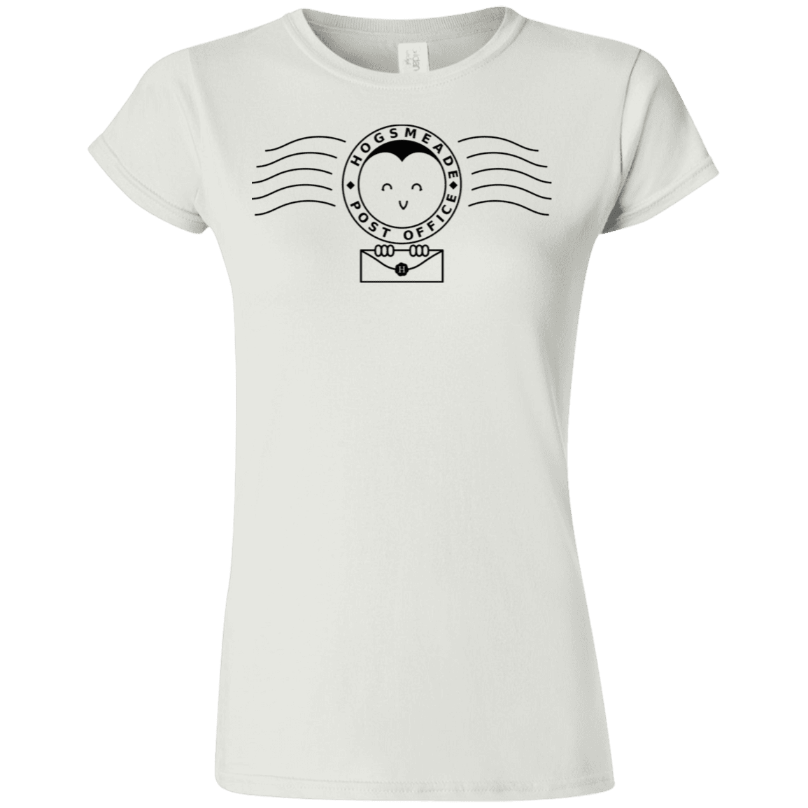 T-Shirts White / S Cute Hogsmeade Post Office Stamp Junior Slimmer-Fit T-Shirt
