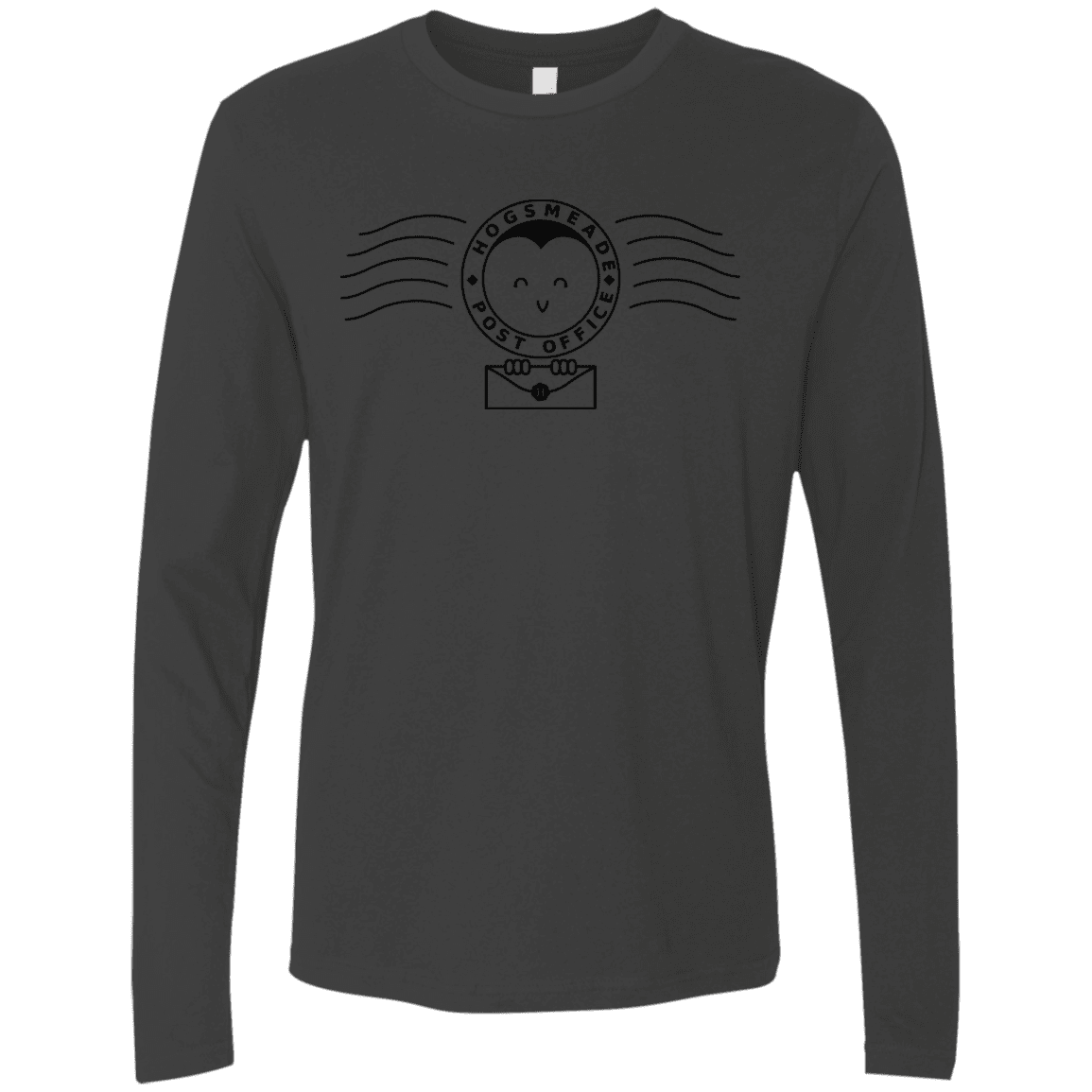 T-Shirts Heavy Metal / S Cute Hogsmeade Post Office Stamp Men's Premium Long Sleeve
