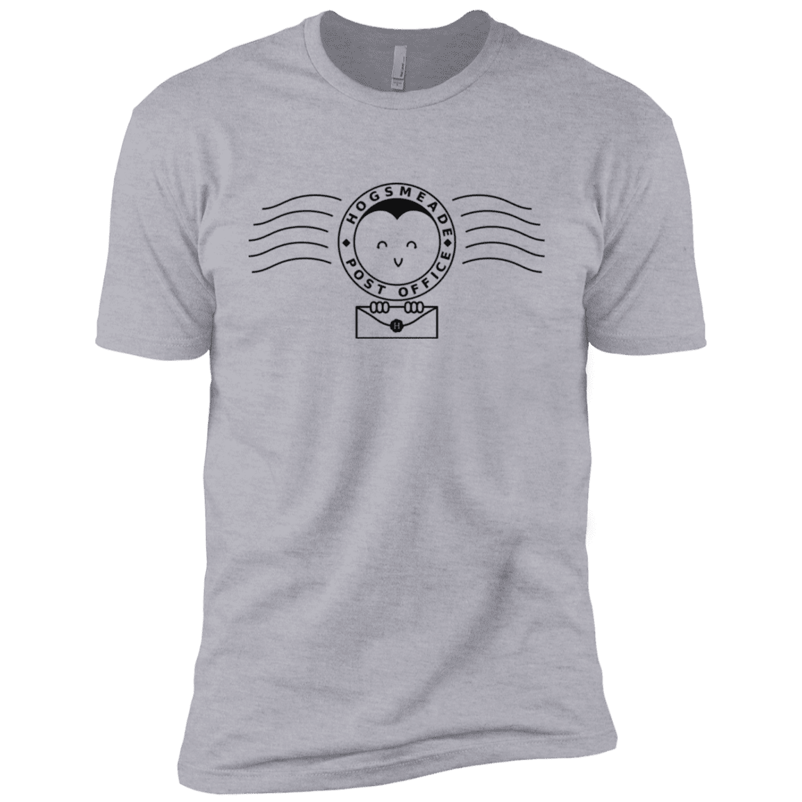 T-Shirts Heather Grey / X-Small Cute Hogsmeade Post Office Stamp Men's Premium T-Shirt